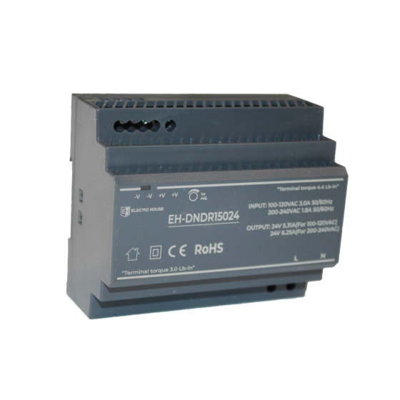 Блок питания на DIN-рейку 150 Вт 6,25 A 24В Днепр