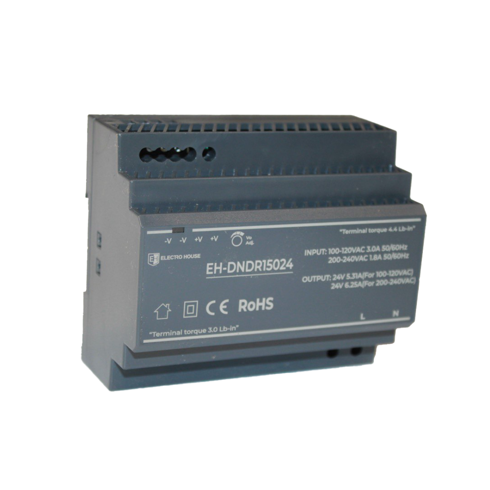 Блок питания на DIN-рейку 150 Вт 6,25 A 24В Днепр - изображение 1