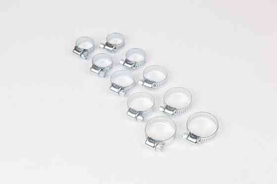 Набор хомутов червячных 10 пр.(10-18х2шт,12-20х2шт,14-23х2шт,15-25х2шт,16-27ммх2шт),в блистере P002K Одесса