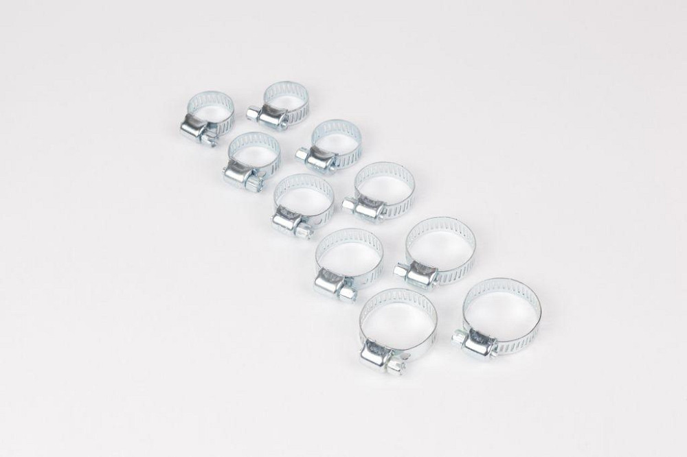 Набор хомутов червячных 10 пр.(10-18х2шт,12-20х2шт,14-23х2шт,15-25х2шт,16-27ммх2шт),в блистере P002K Одесса - изображение 4