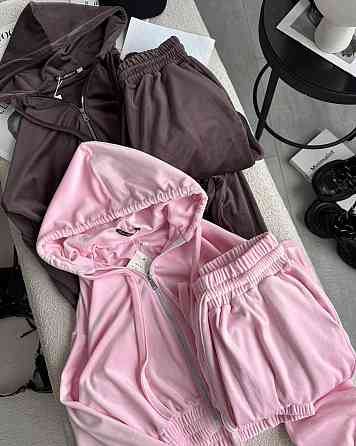 Жіночий повсякденний костюм з якісного велюра двійка Одеса