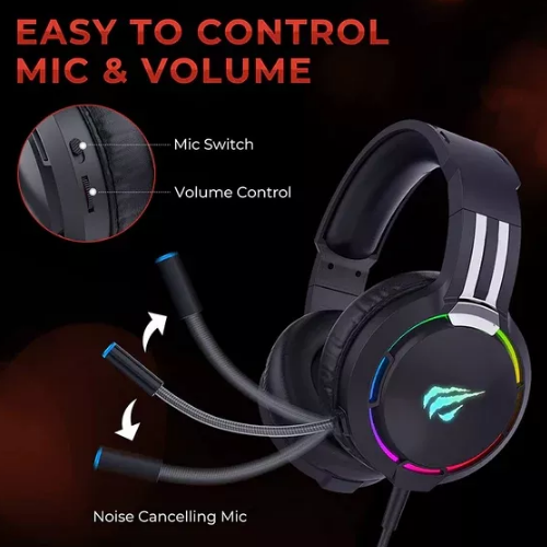 Навушники Havit HV-H2010d з мікрофоном чорний Житомир - фото 3