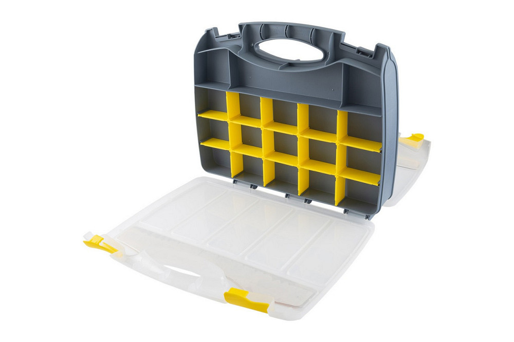 Органайзер двухсторонний MASTERTOOL с ручкой 15