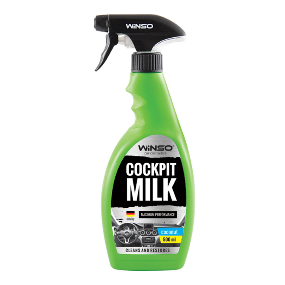 Полироль-молочко для приборной панели Winso Cockpit Milk Professional Кокос, 500мл Киев - изображение 1