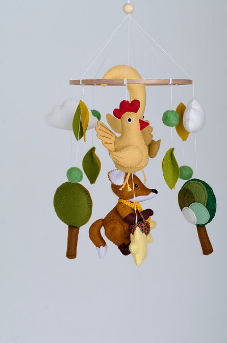 Мобіль на ліжечко WoollyFox «Лисичка-господинька» Київ - фото 2