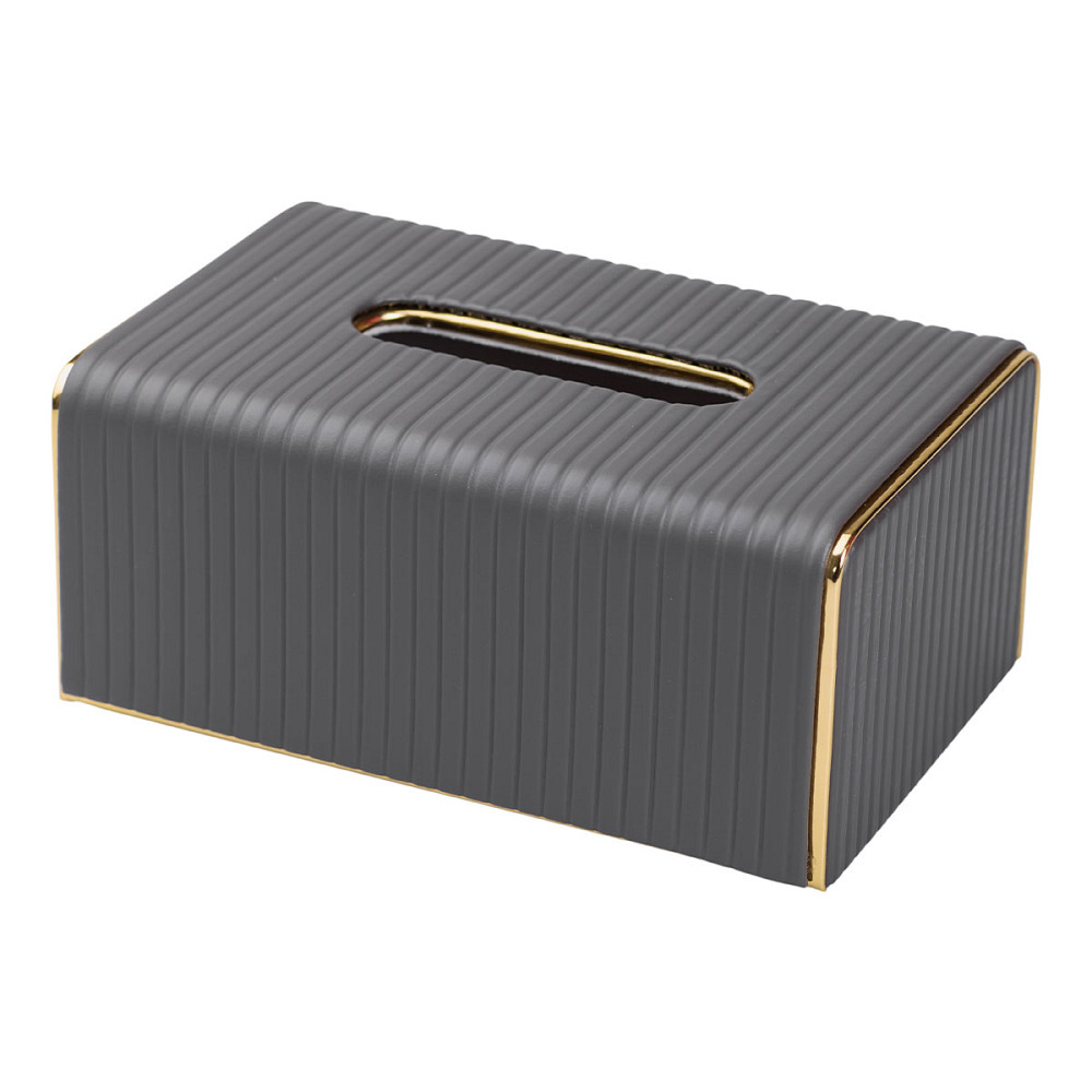 Yiwu Серветниця з еко шкіри 21.5х13х9 см органайзер для кафе і ресторанів Сірий HP-3-203G Коломия - фото 4