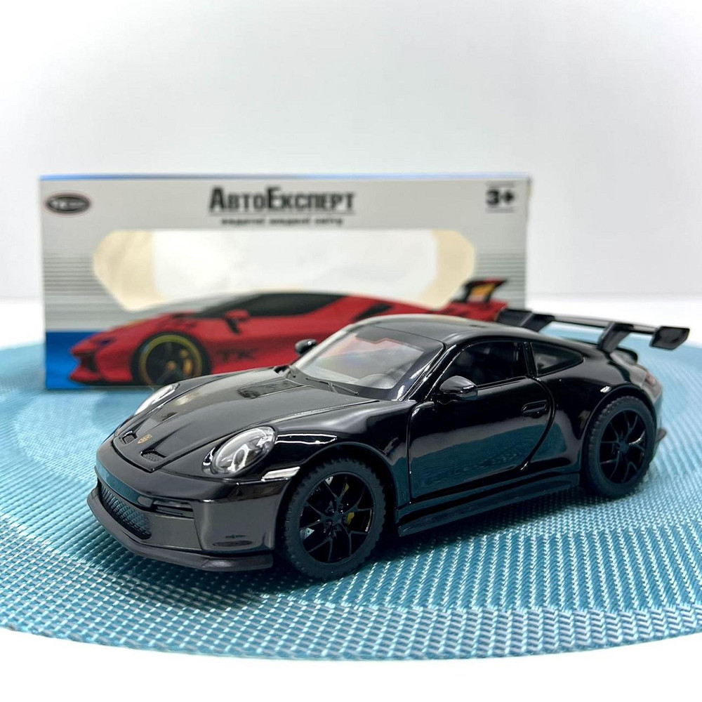 Машинка металева АвтоЕксперт Porsche 911 1:32 світло/звук 15см Чорна (14772) Чернігів - фото 10