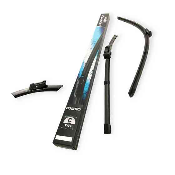 Щітки oximo безкаркасні модельні (к-т 2шт) c-type 650 + 500 мм двірника Мукачево