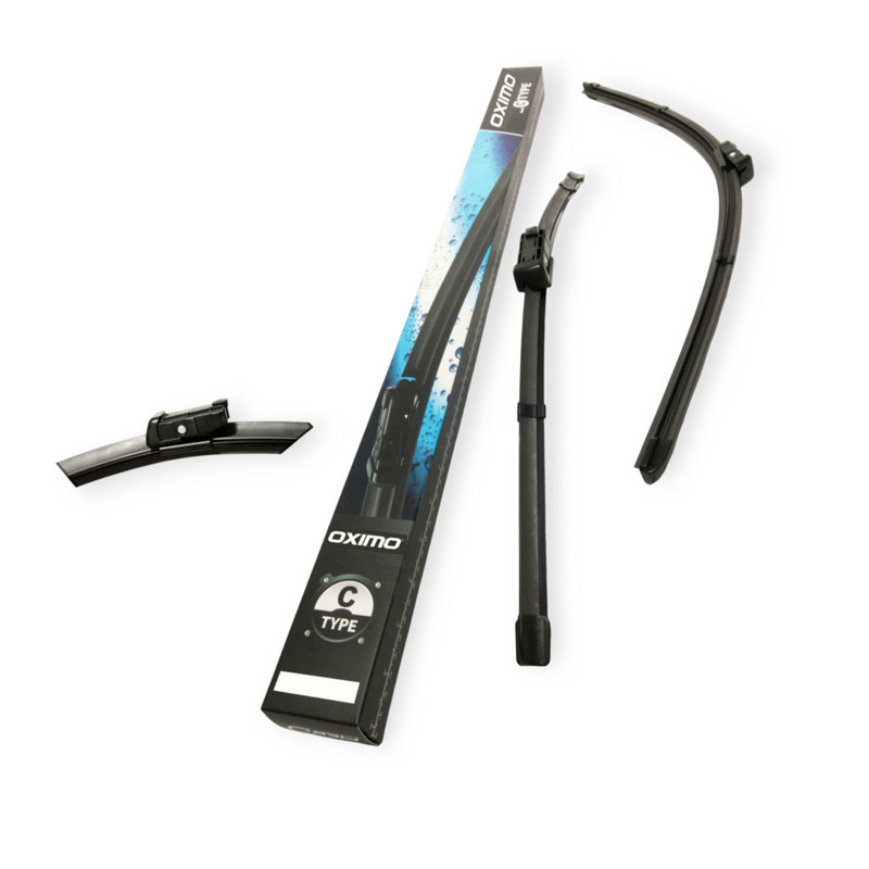 Щітки oximo безкаркасні модельні (к-т 2шт) c-type 650 + 500 мм двірника Мукачево - фото 1