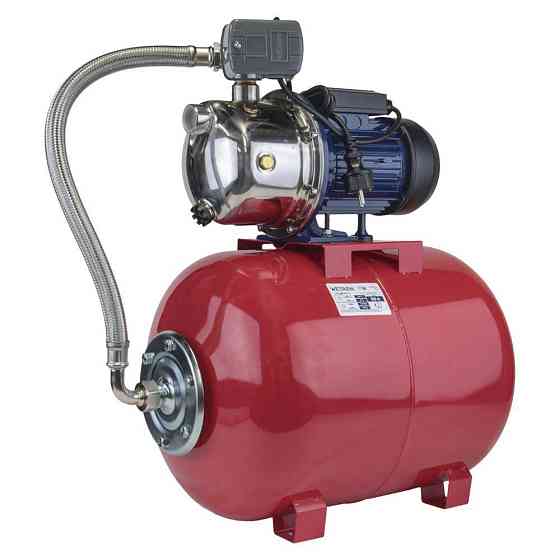 Станция 1.1кВт Hmax 48м Qmax 60л/мин (самовсасывающий насос нерж) 50л Украина Wetron Ровно