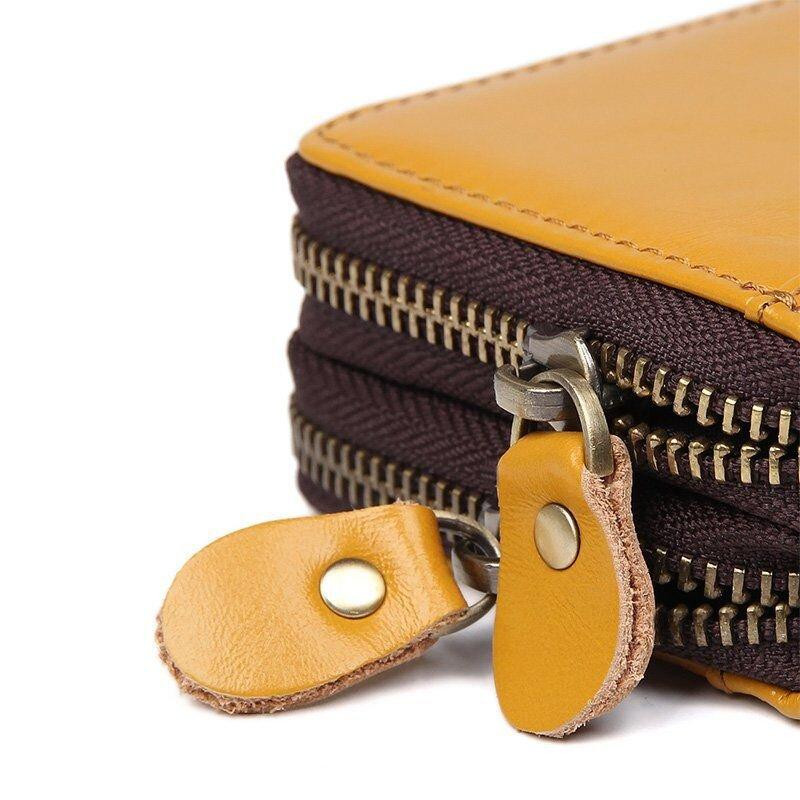 Візитниця Vintage 14963 шкіряна Жовта Київ - фото 2