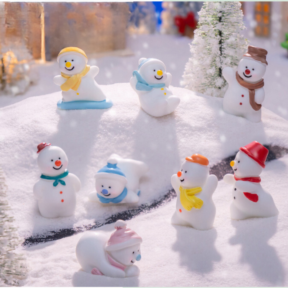 Новогодняя фигурка Снеговик для декора, флорариума, мини-сада, творчества, микроландшафта, песочного стола Жовтий Одесса - изображение 2