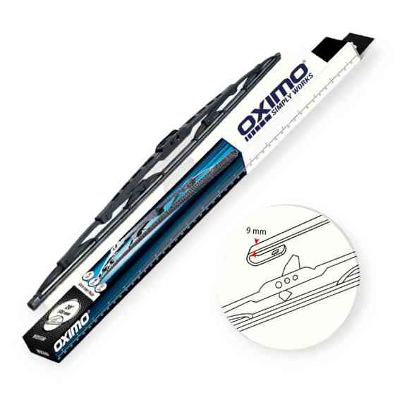 Щітка склоочисника OXIMO каркасна 425 мм під гачок 8,9 мм Мукачево