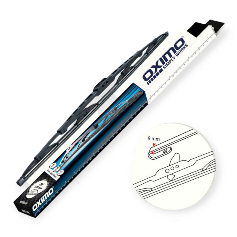 Щітка склоочисника OXIMO каркасна 425 мм під гачок 8,9 мм Мукачево - фото 1