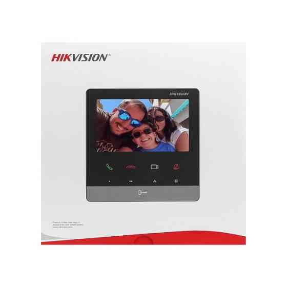 IP-відеодомофон Hikvision DS-KH6100-E1 чорний із сріблястим Харків