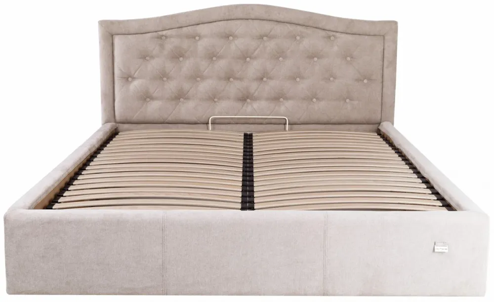 Кровать Двуспальная Scarlett Comfort 180 х 200 см Мисти Mocco С подъемным механизмом и нишей для белья Мокко Киев - изображение 1