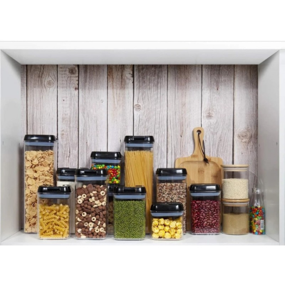 Органайзеры для кухни Food Storage Container 7 Контейнеров Черный Цвет Крышек Киев