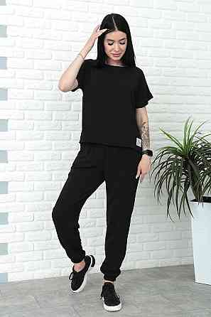Літній костюм зі штанами на резинці "My day" оптом | Норма і батал Чорний, 42-44 Київ