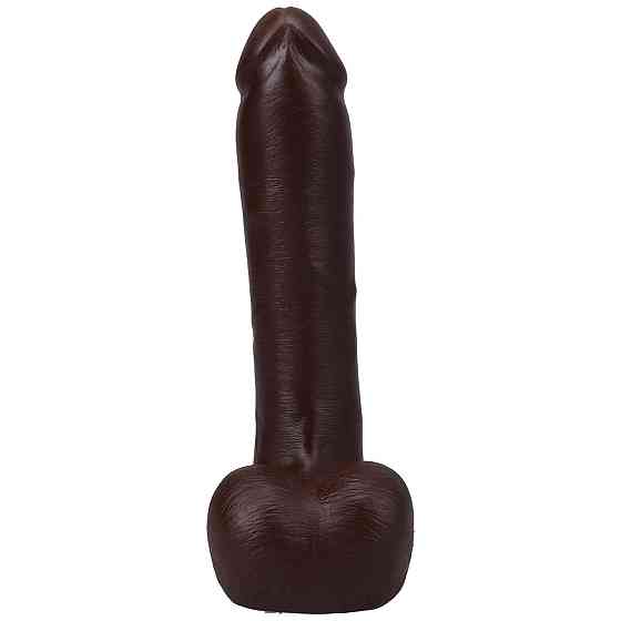 Фалоімітатор Doc Johnson The Realistic Cock ULTRASKYN - 9 Inch with Balls Chocolate Sex Aura Київ