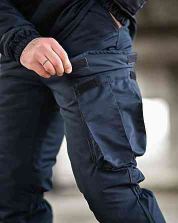 Мужской зимний тактический костюм NORTHERN синий Куртка штаны на синтепоне теплый Одесса