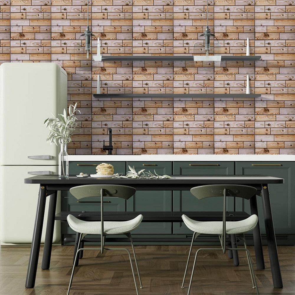 Декоративная ПВХ плитка на самоклейке 300х300х4мм Карамельная, цена за 1 шт. (СПП-606) SW-00001133 Днепр - изображение 5