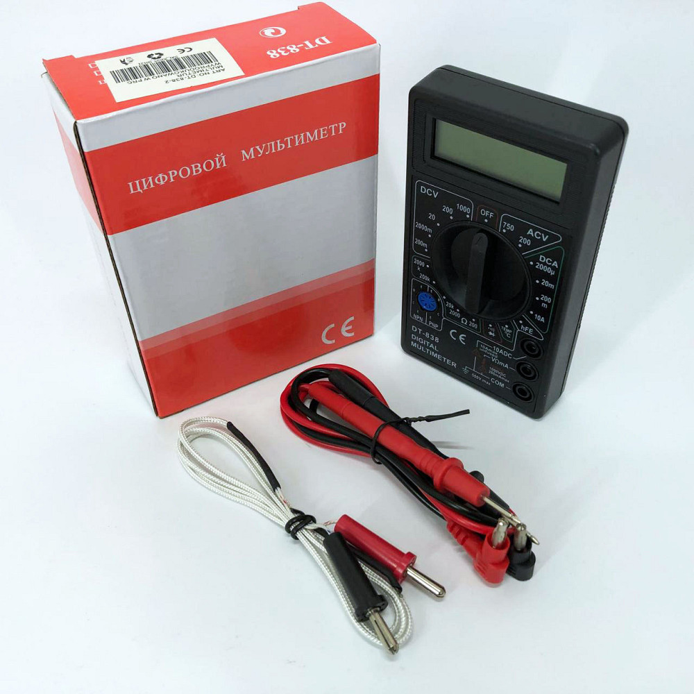 Мультиметр для начинающих DT-838, Современные цифровые мультиметры, Тестер OG-329 проверки напряжения Киев - изображение 7