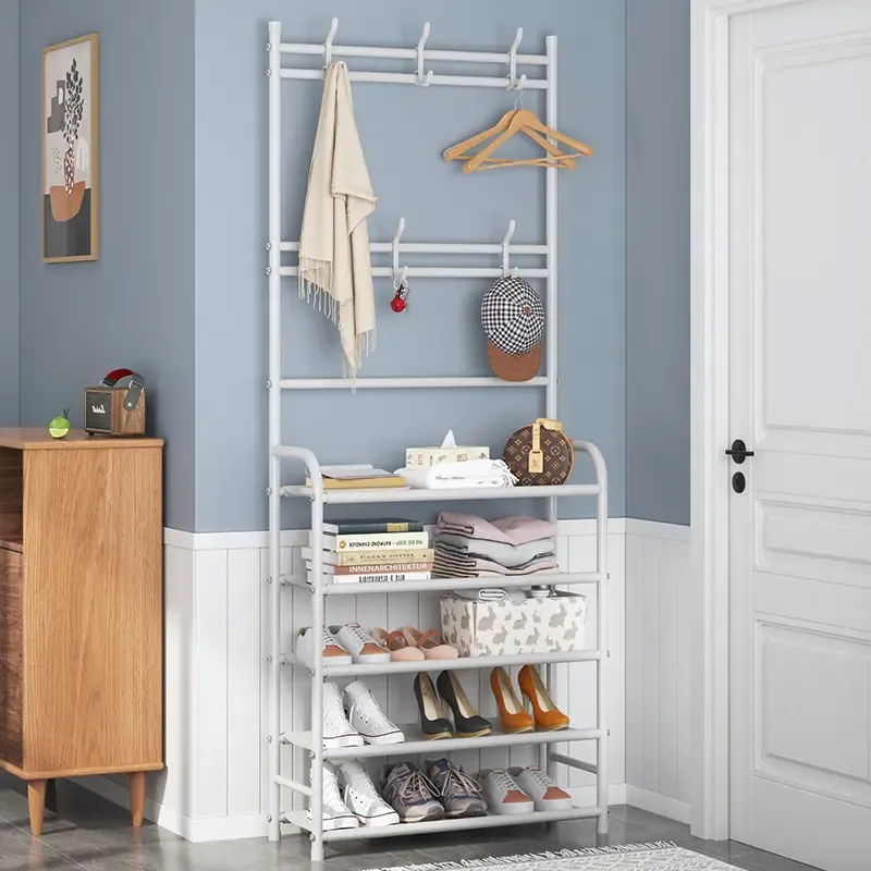 Grant белая Универсальная вешалка для одежды New simple floor clothes rack 5 полок Киев - изображение 1