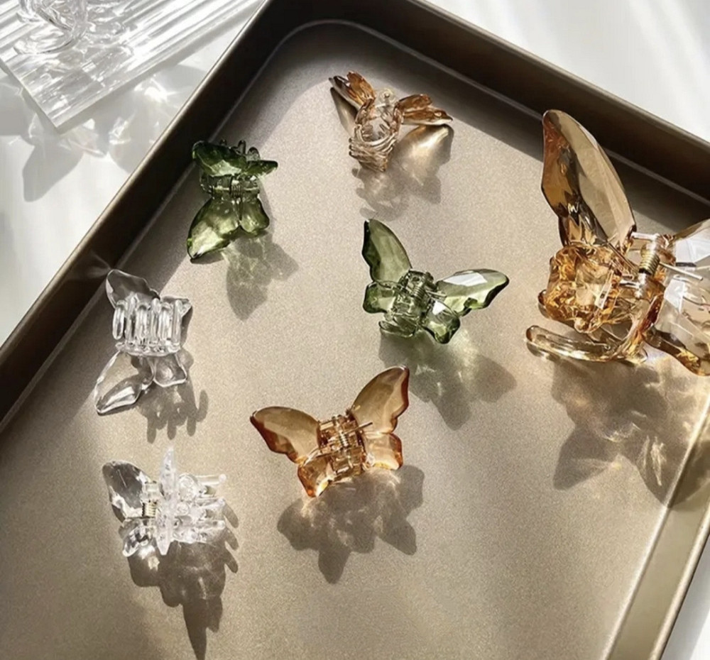 Заколка-крабік "Метелик" маленька Сміла - фото 4