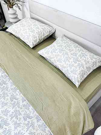 Ecotton Комплект постільної білизни Ecotton двоспальний Сімейний 150х215 см сатин зелений (рис. Киев