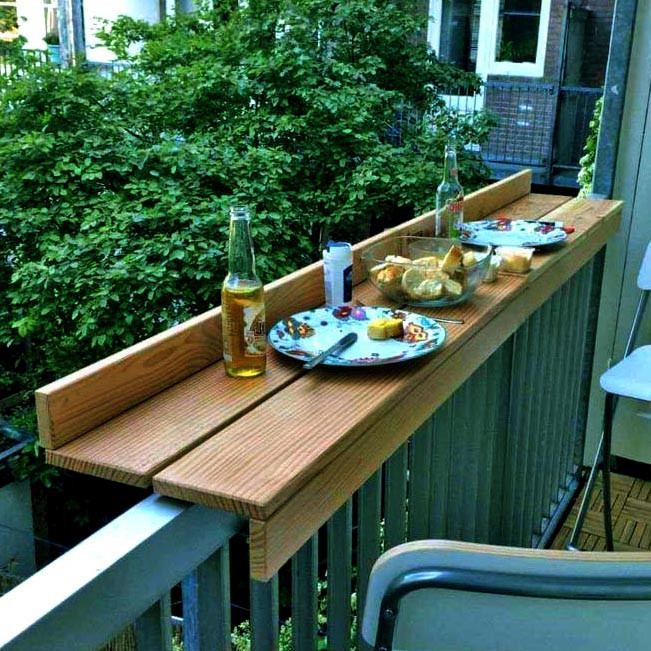 Подвесной балконный столик 