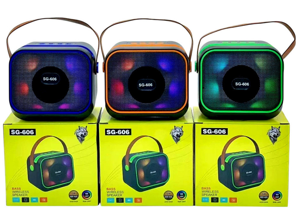 Портативна бездротова Bluetooth колонка TS-5578 з підставкою для телефону та RGB  USB, ремінець Одеса - фото 2