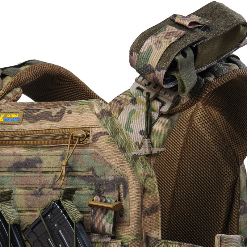 Плитоноска тактична Warmor Gen.3 Pro Max зі швидким скиданням з підсумками (Мультикам) Вінниця - фото 8