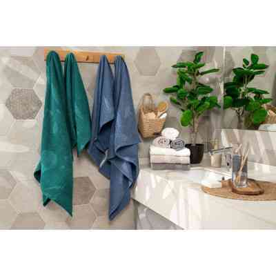 Рушник Ardesto набір махрових Lotus 2 шт 50х90 см індіго, 70х140см, 100% бавовна, синій (ART2357NA) Вінниця