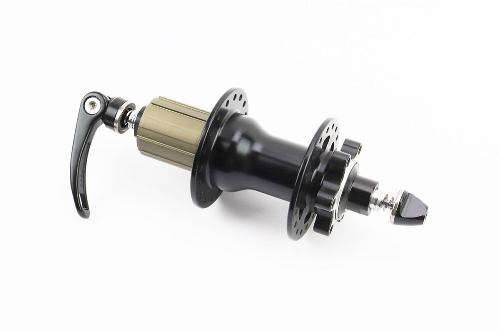 Втулка задня MTB алюмінієва 14Gx36H під касету 8-11зв, Disk-brake, 4 пром-підшипники 6001 2RS, кріпл. ексцентрик, чорна FB-A292В Київ - фото 2