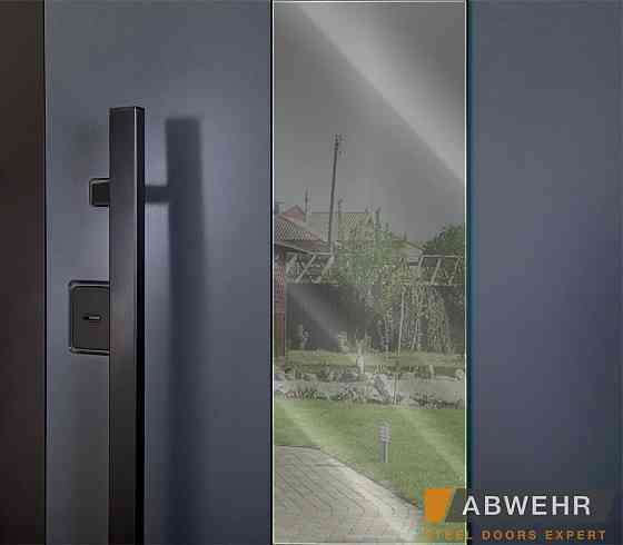 Двери уличные,модель LP-5 Queen NEW COTTAGE МЕТАЛЛ LAMPRE ТЕРМОРОЗРЫВ  Метал Lampre антрацит/Vinorit белый+ВСМ Киев