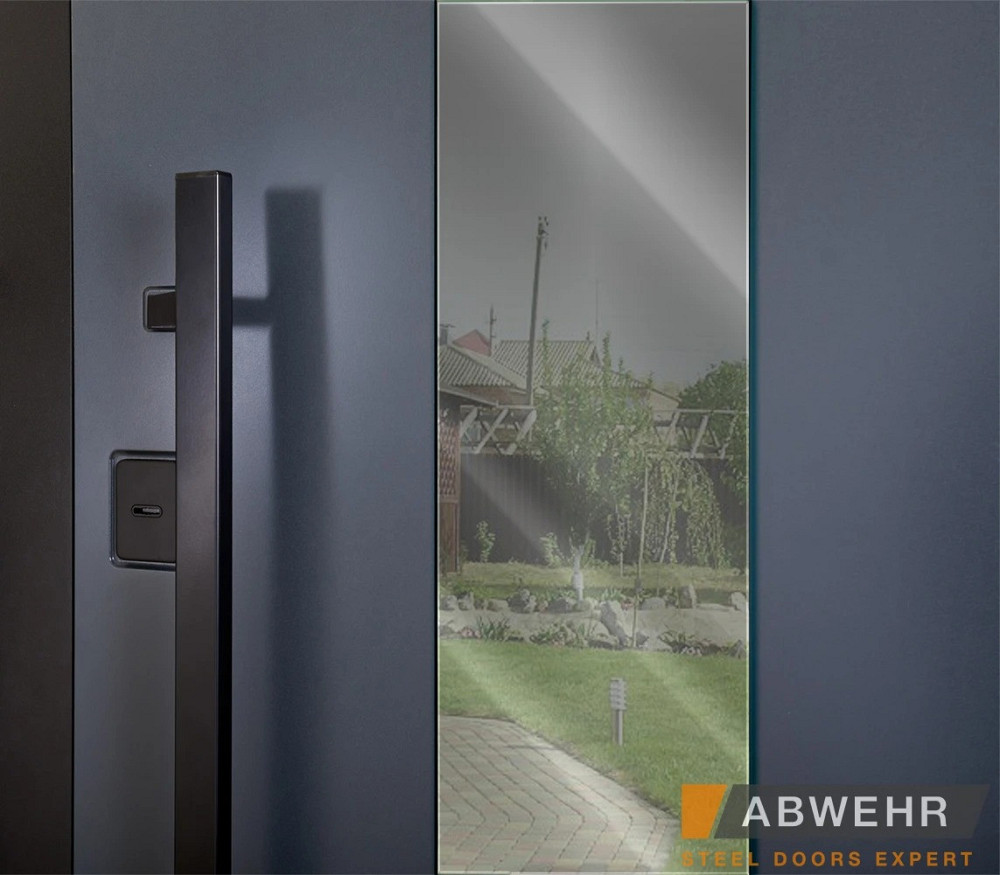 Двері вуличні, модель  NEW  COTTAGE  МЕТАЛ LAMPRE ТЕРМОРОЗРИВ Метал Lampre антрацит/Vinorit біла+ВСМ Київ - фото 5