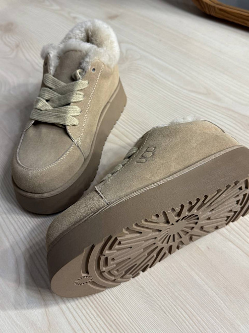 Ботинки женские Hengji 278-5 натуральная замша в стиле угги утепленные короткие бежевые, 40, 25 см Киев - изображение 9