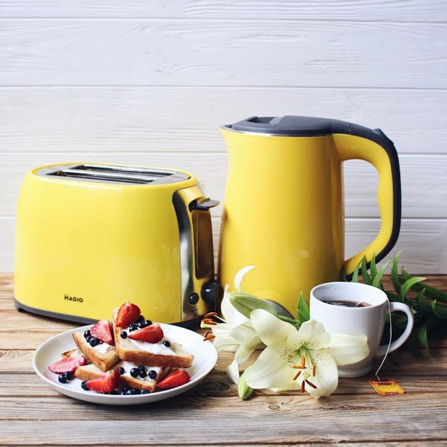 Тостер для підсмажування хліба MAGIO MG-272Y, Тостер зі ступенями підсмажування, Якісний сендвіч-тостер KP-85 Львів - фото 6