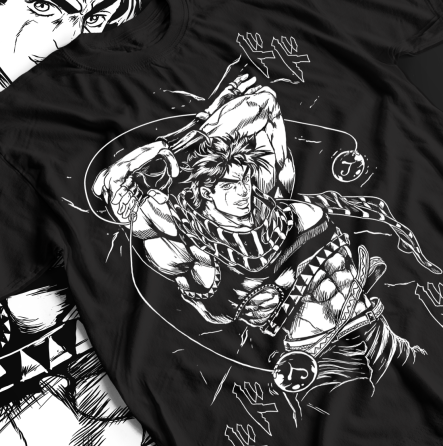 Футболка аниме Джодио Джоестар Джоджо С оверсайз (S/M/L) Черний AnimeJ0697 Днепр