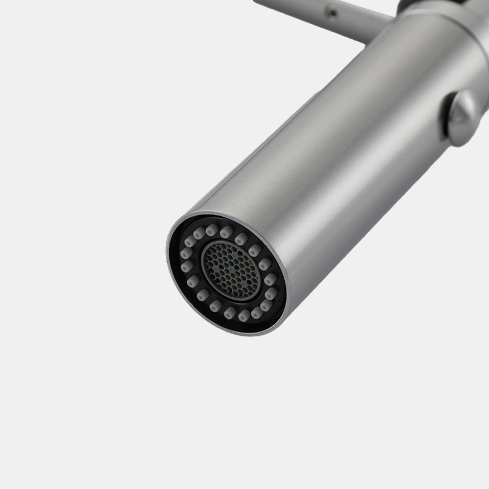 Смеситель для кухни с гибким изливом GAPPO G4098-25 сатин Киев - изображение 7