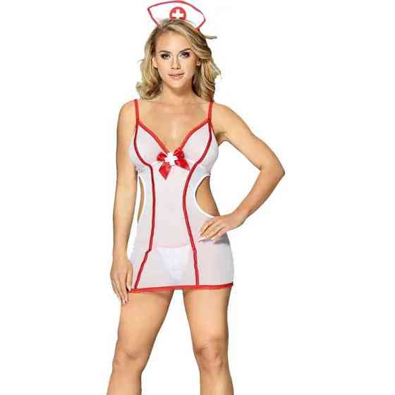 Костюм медсестры S/M Sunspice, белый, 3 предмета Sex Aura Киев