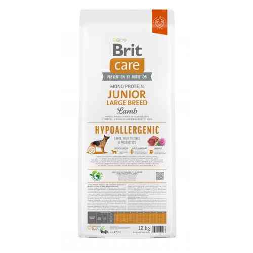 Корм сухий Brit Care Dog Hypoallergenic Junior Large Breed для молодих собак великих порід гіпоалергенний з ягням 12 кг Київ