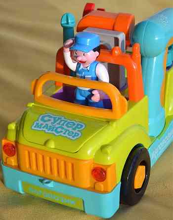 Машинка Конструктор с инструментами Музыкальная, Свет, открыв капот. Киев