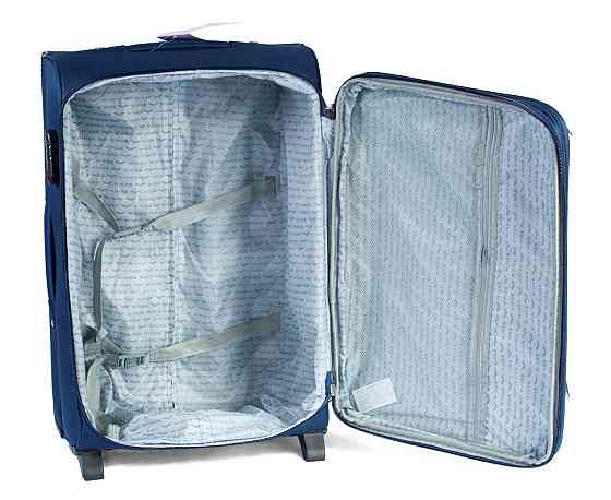 Валіза тканинна WINGS 1701 велика 74 см 2 колеса синя Київ