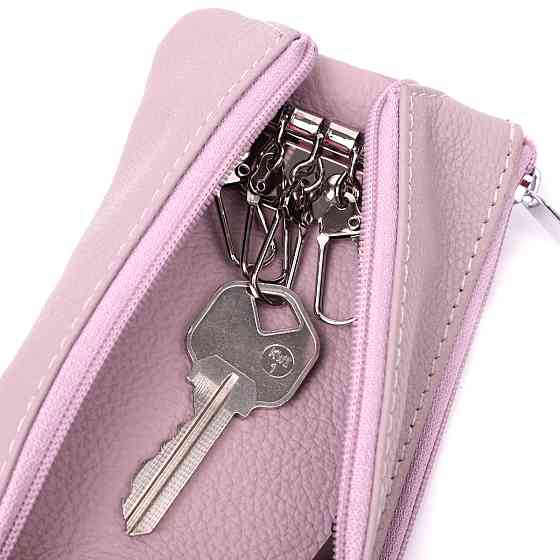 Відмінна ключниця із натуральної шкіри ST Leather 22512 Бежевий Київ