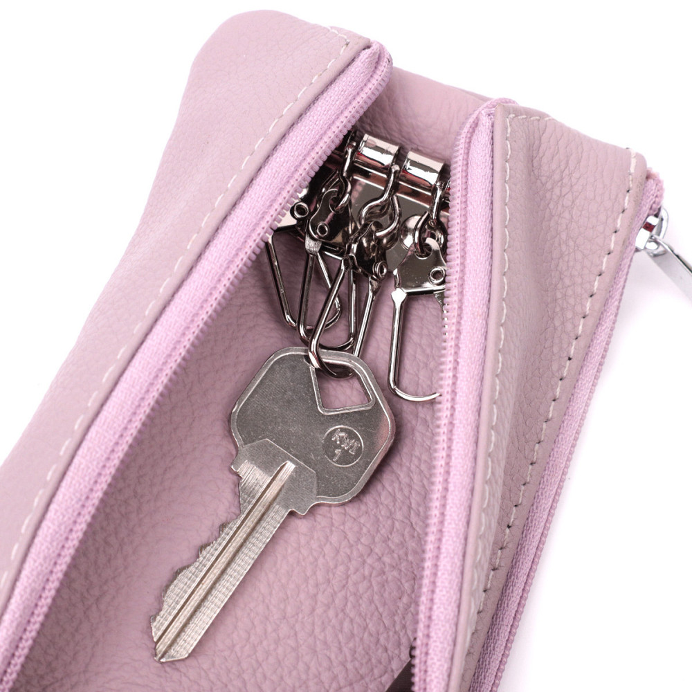 Відмінна ключниця із натуральної шкіри ST Leather 22512 Бежевий Київ - фото 4