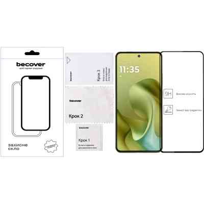 Скло захисне BeCover Motorola Moto G86 Black (713727) Вінниця
