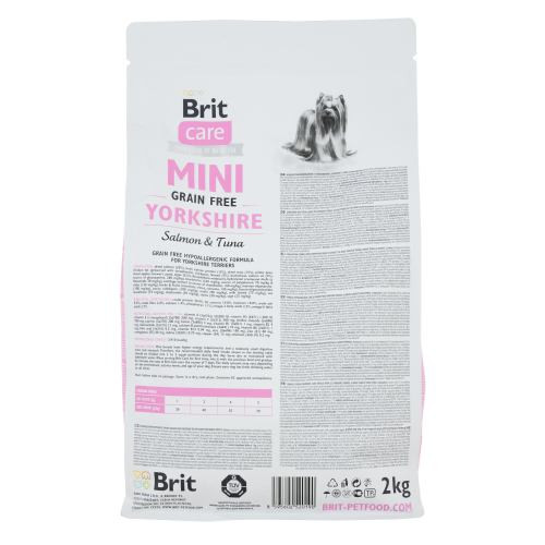 Корм сухой Brit Care Grain Free Mini Yorkshire для йоркширских терьеров с лососем и тунцем 2 кг Киев - изображение 3