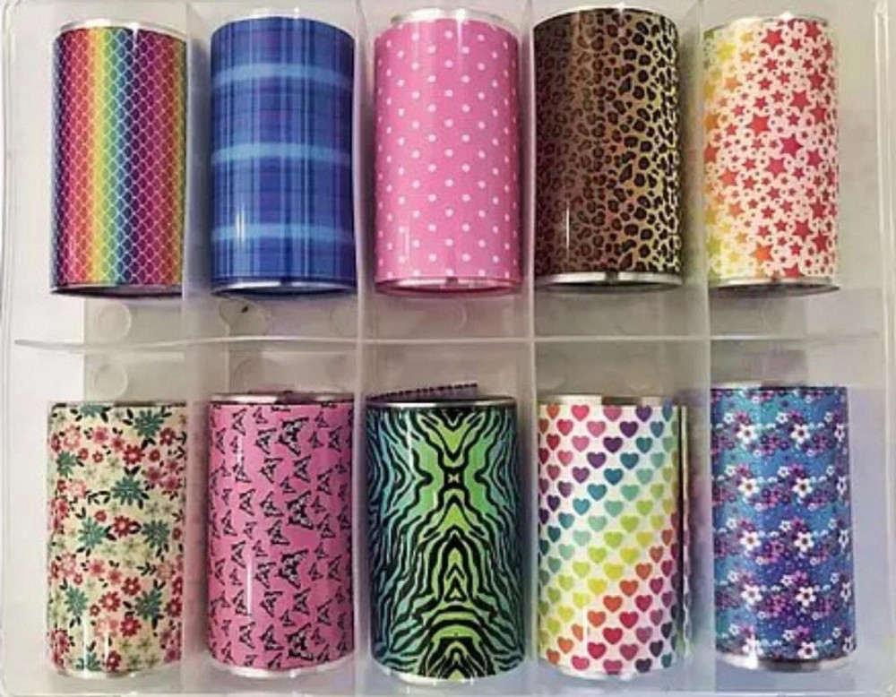 Фольга для ногтей 1 метр. 10шт/уп Киев - изображение 1