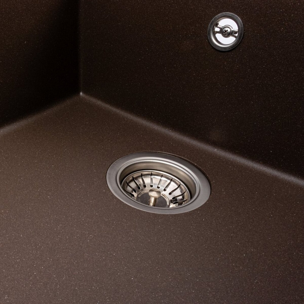 VALESO Гранітна кухонна мийка VALESO CALYPSO 7950 матова Темна Скеля Киев - изображение 5